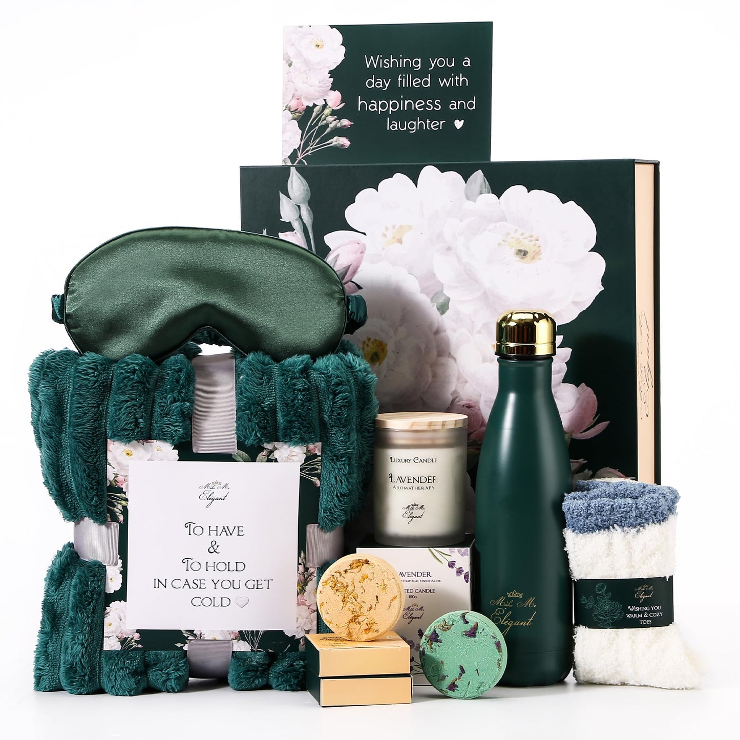 Make Me Elegant Gift Boxes for Women - Relaxing Spa Set Self Care Package for Women Get Well Soon Gift Basket Happy Birthday Gift Set Mothers Day Gifts for Women Christmas Day Gifts for Women