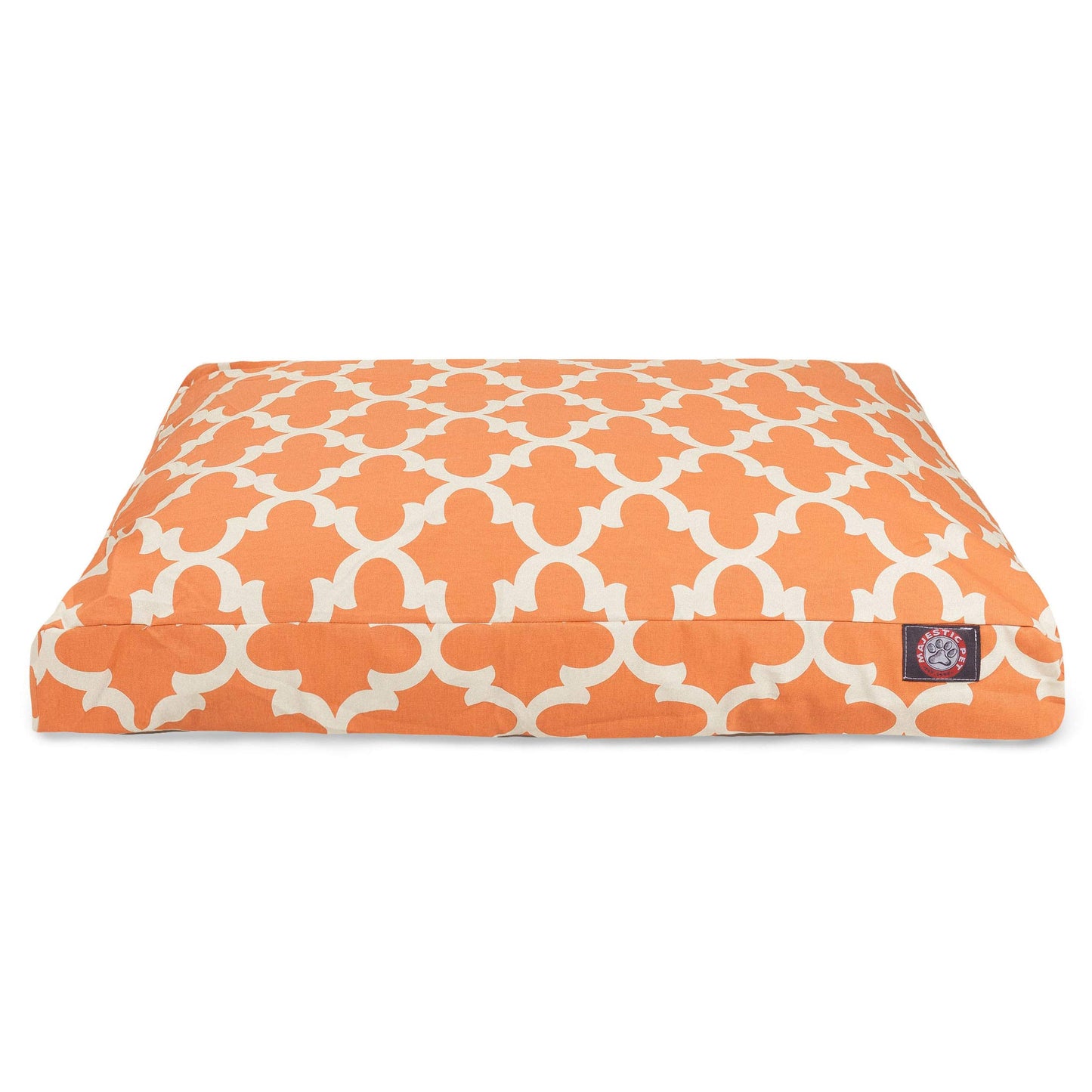 Peach Trellis Medium Rectangle Indoor Outdoor Pet Dog Bed With Removable Washable Cover By Majestic Pet Products
