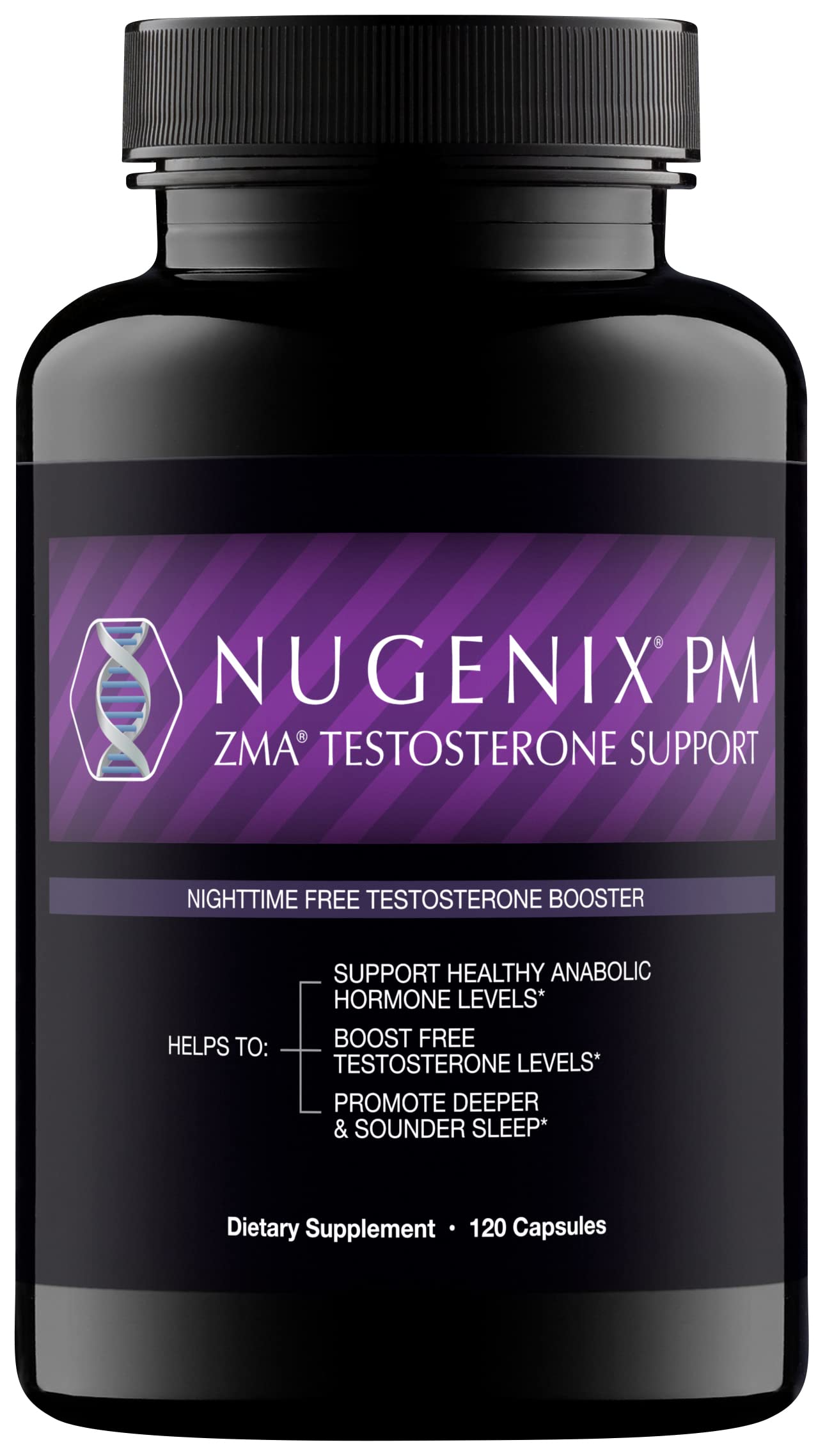 Nugenix PM ZMA - Nighttime Free Testosterone Booster and Sleep Support 120 Count