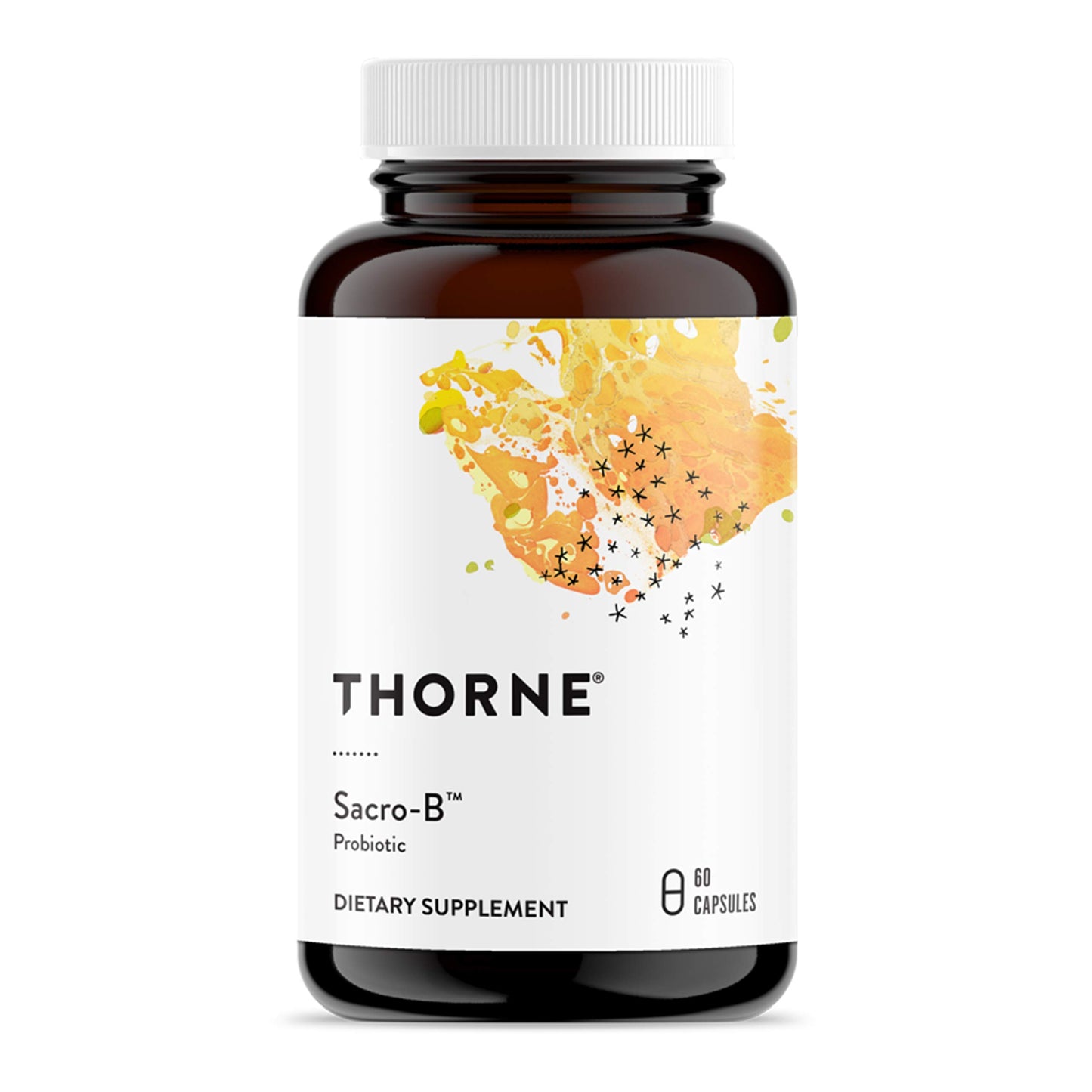THORNE Sacro-B Probiotic - Support Gut Health Immune Function & Constipation Relief Probiotics - Gluten-Free Health Support - 60 Capsules