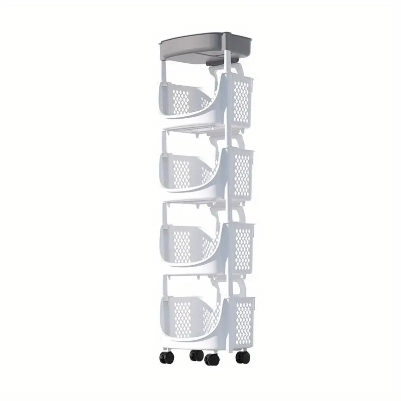 Mobile Storage Cart for Kitchen, Living Room, Bathroom