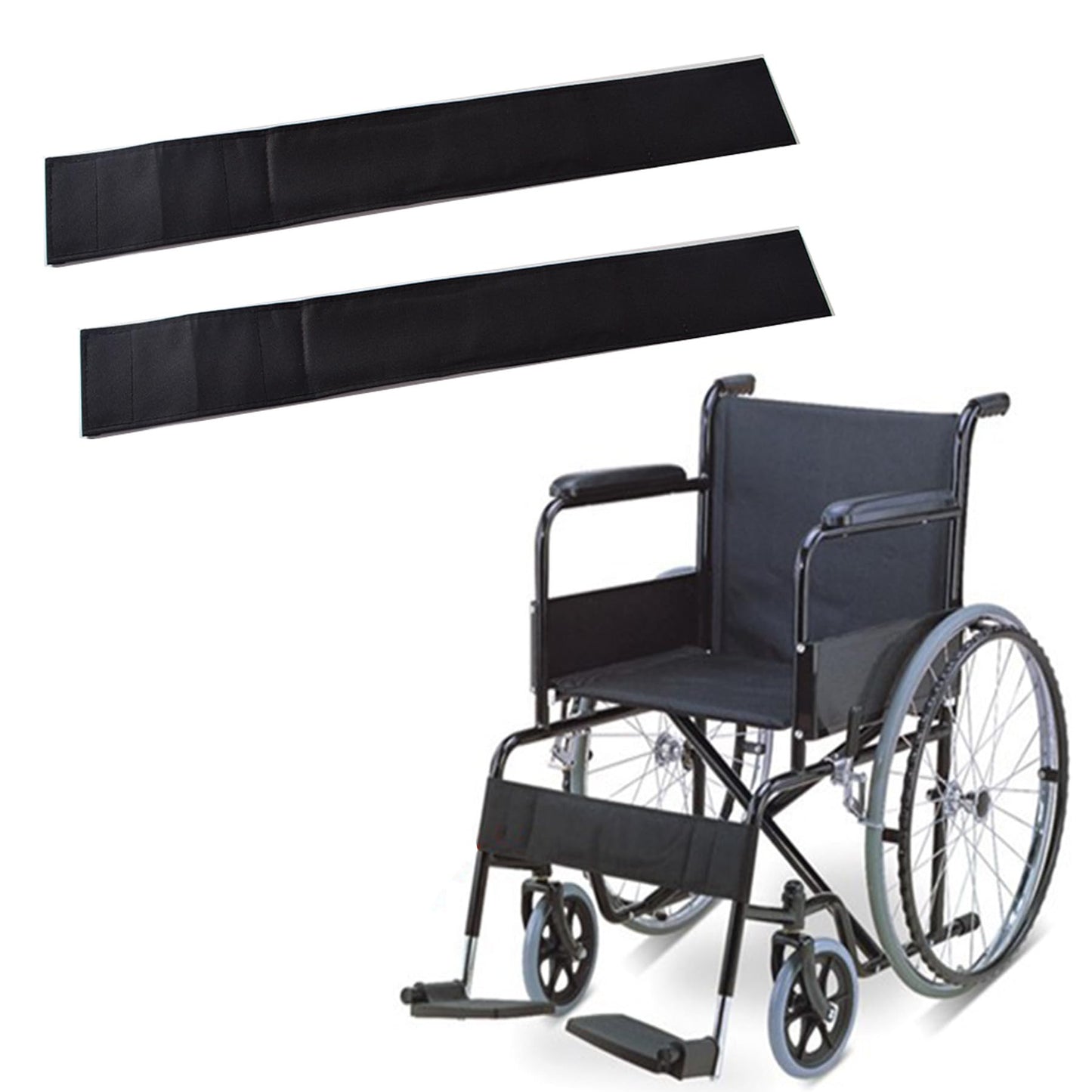 AUSTYLCO 2PCS Wheelchair Calf StrapTransporter Leg Strap Support Lower LegMedical Leg Restraint Adjustable Legs Security Belt for Chairs & Wheelchairsfor DisabilitySeniorsElderly Use