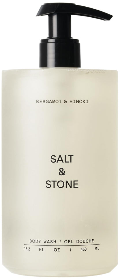 Salt & Stone Body Wash with Antioxidants for Deep Moisture | For Women & Men Sulfate Paraben & Dye Free Leaving Skin Soft and Hydrated