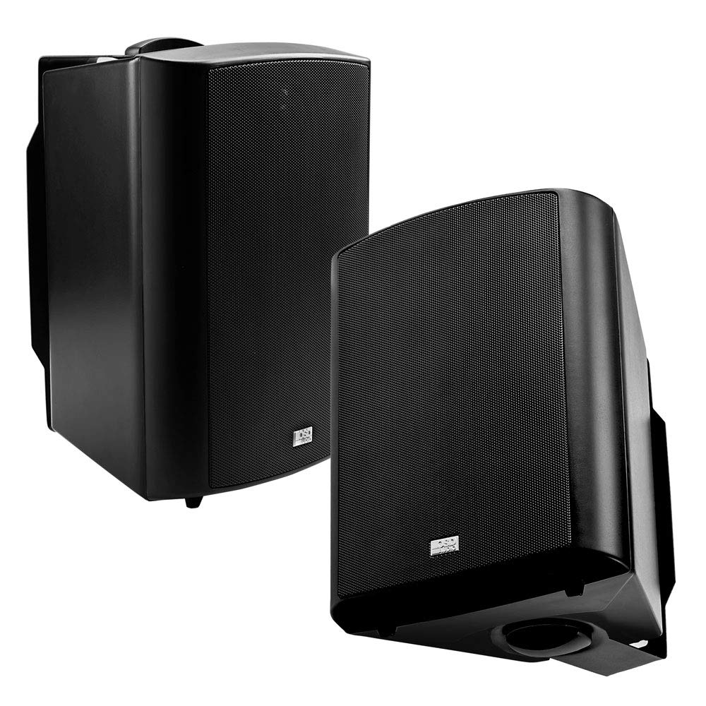 OSD 5.25" Outdoor Patio Speaker Pair 120W IP54 Weather Resistant Black AP520