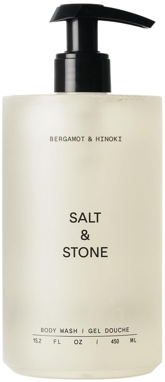 Salt & Stone Body Wash with Antioxidants for Deep Moisture | For Women & Men Sulfate Paraben & Dye Free Leaving Skin Soft and Hydrated