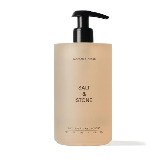 Salt & Stone Body Wash with Antioxidants for Deep Moisture | For Women & Men Sulfate Paraben & Dye Free Leaving Skin Soft and Hydrated - 15.2 fl oz