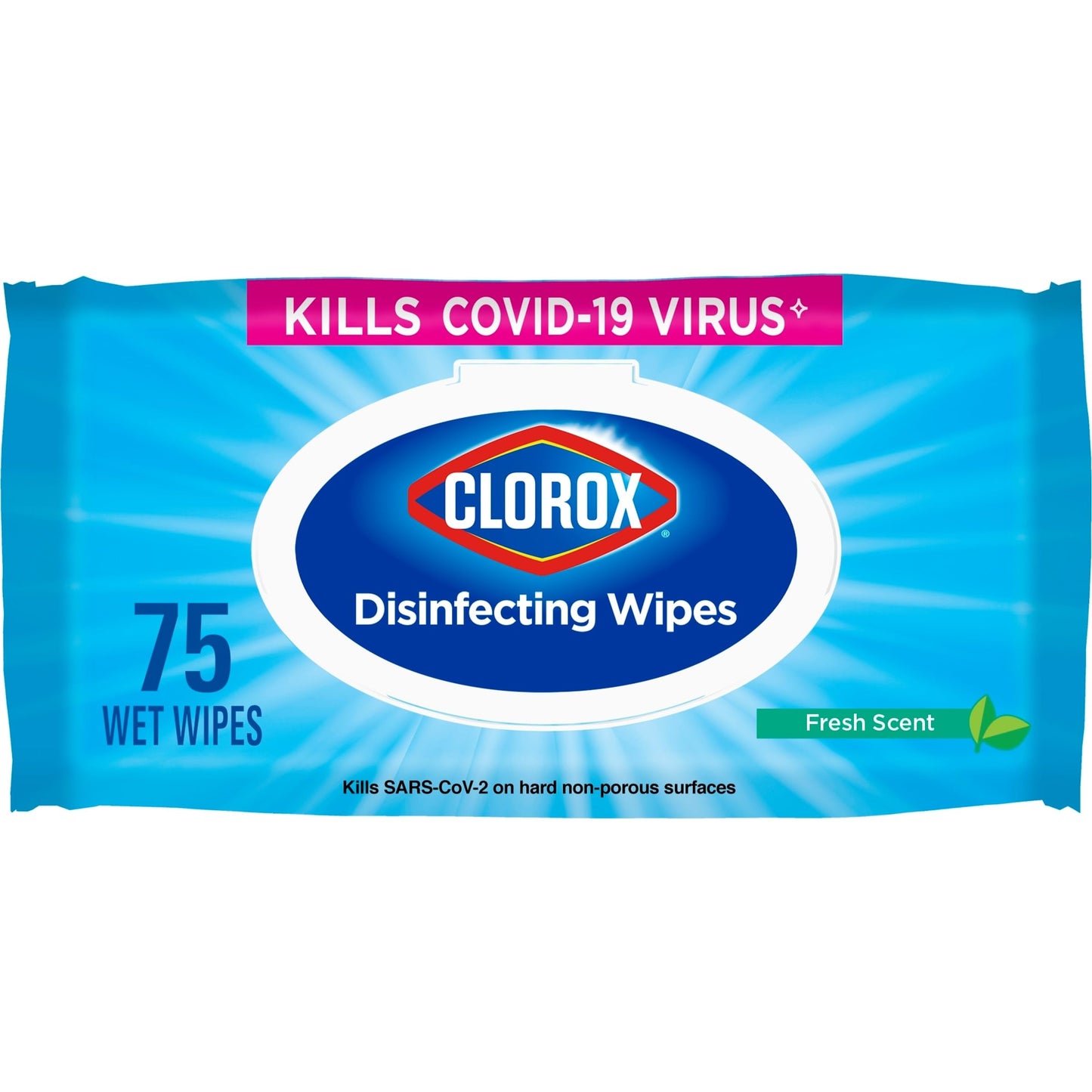 Clorox Disinfecting Wipes Bleach Free Cleaning Wipes Fresh Scent 75 Count (Package May Vary)