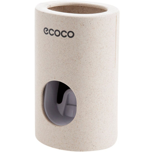 Automatic Wall-Mounted Toothpaste Dispenser (Single) in a modern eco-friendly design for convenient bathroom use.