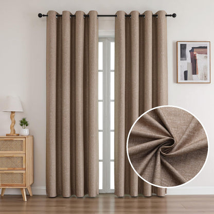 BULLPRINCESS Grommet Blackout Curtains 84 Inch Length 2 Panels Set Grommet Window Curtains for Living Room Thermal Insulated Blackout CurtainsW 52xL 84 Inch