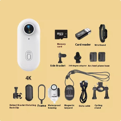 Mini 4K Action Camera - Waterproof, Wearable, Magnetic Mount