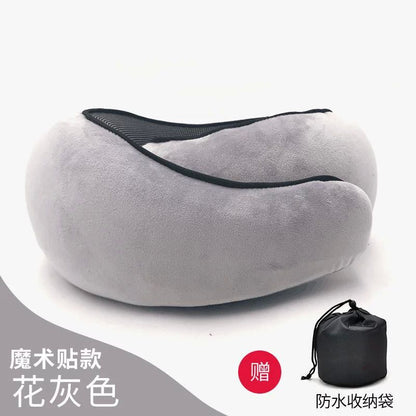 Memory Foam Neck Pillow - Portable Travel Support
