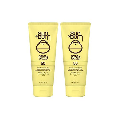 Sun Bum Kids SPF 50 Clear Sunscreen Lotion Wet or Dry Application Hawaii 104 Act Compliant (Octinoxate & Oxybenzone Free) Broad Spectrum UVA/UVB Sunscreen 6 oz (Pack of 2)