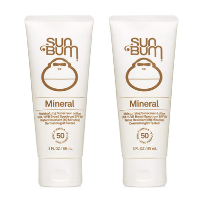 Sun Bum Sun Bum Mineral Spf 50 Sunscreen Lotion Vegan and Reef Friendly (octinoxate & Oxybenzone Free) Broad Spectrum Natural Sunscreen With Uva/uvb Protection 2 Pack