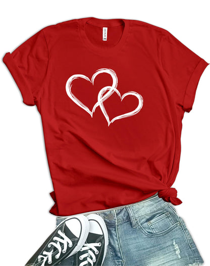 Red Valentines Day T Shirts - Gift Ideas for Wife [40021025-EC] | Red 2 Heart XL