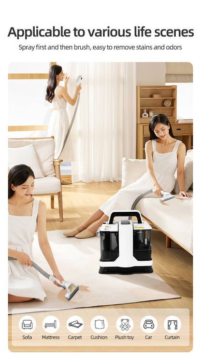 Portable Carpet Cleaner,450W Compact Spot Machine Water Tank