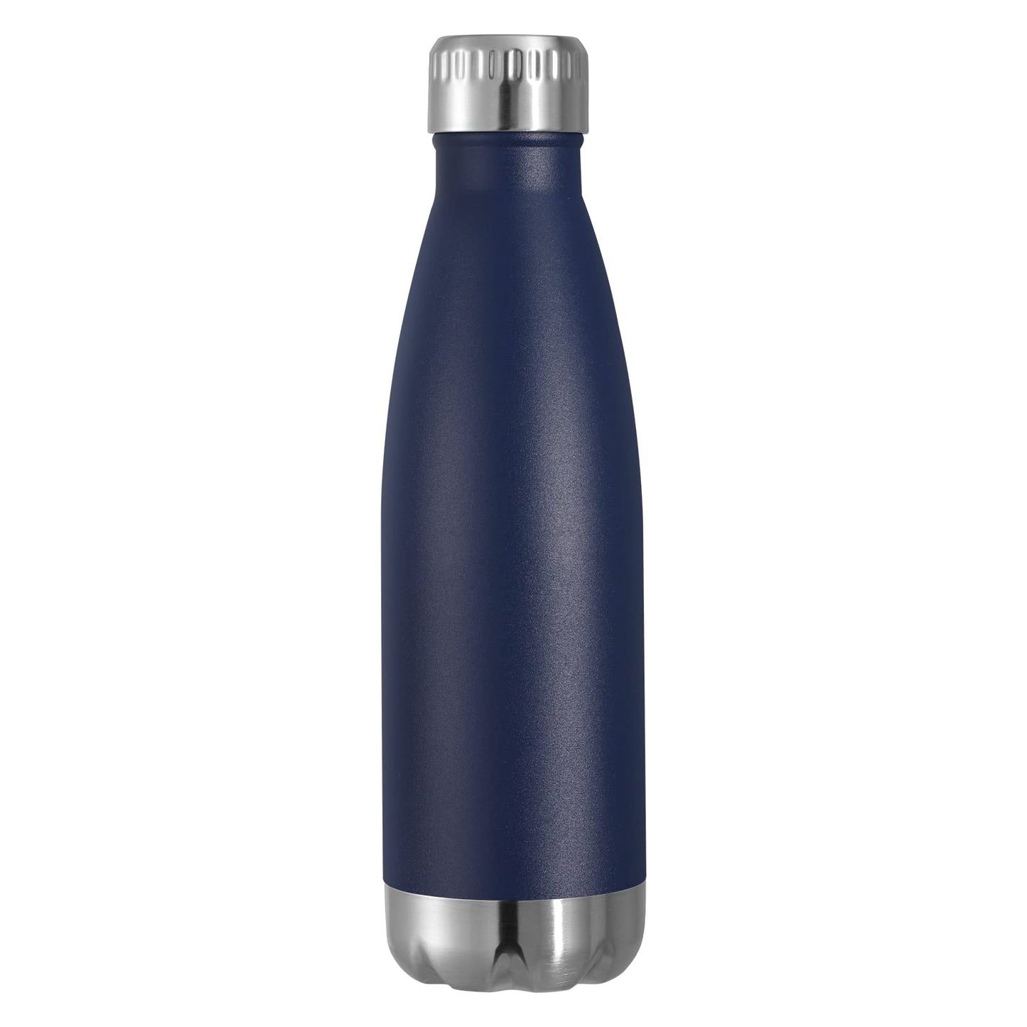 VEGOND 17oz Stainless Steel Water Bottles Reusable Metal Sports Water Bottle Keeps Drink Hot and Cold BPA Free Double Wall Vacuum Cola Shape Insulated Water Bottle for Camping Gym 1 Pack