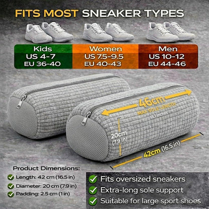 Shoe Washing Machine Bag 2 Pack for Washer Dryer Thick Padded Sneaker Laundry Bags with Mesh Panels Zipper Protective Shoe Washer Bag for Running & Gym Shoes