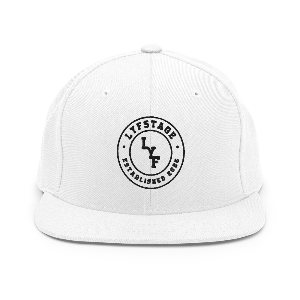 LYF White Classic Snapback | Yupoong 6089M