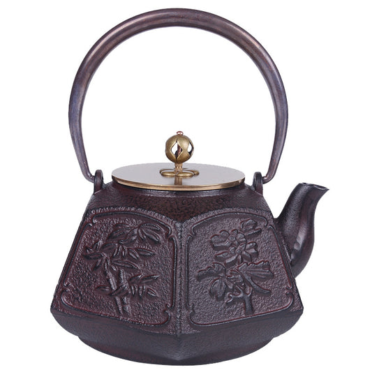 Japanese Style Cast Iron Teapot for Brewing Tea