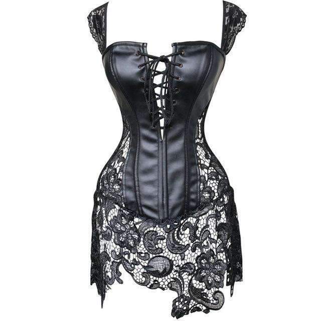 Lace Shaping Bodysuit and Lingerie Set