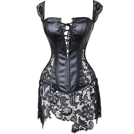 Lace Shaping Bodysuit and Lingerie Set