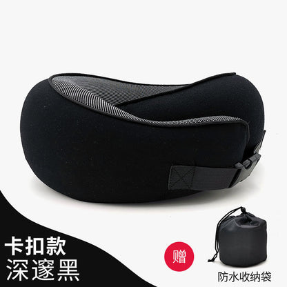 Memory Foam Neck Pillow - Portable Travel Support