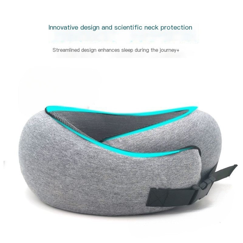 Memory Foam Neck Pillow - Portable Travel Support