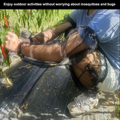 Mosquito Arm Sleeves Breathable Summer Mesh Lightweight Leg Mosquito Nets Anti-mosquito Outdoor Camping Hiking for Fishing
