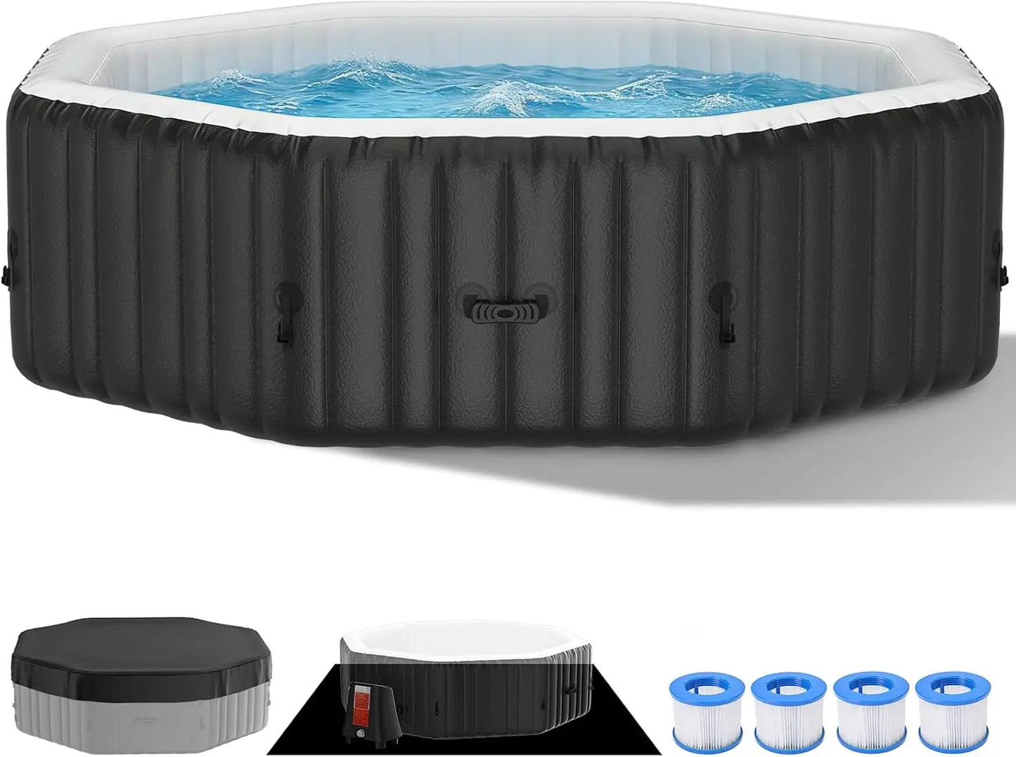 4-6 Person Polygon Inflatable Hot Tub，Customized