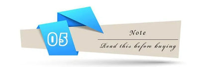 Note graphic with blue ribbon reading 'Read this before buying' for informational purposes.