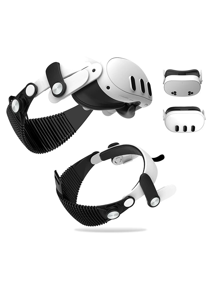 VR Headset Accessories Strap Fit for Meta Quest 3S/Quest 3 VR Head Strap Enhanced Support and Reduce Facial