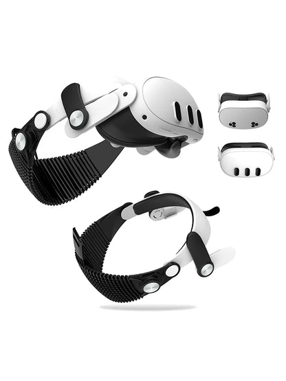 VR Headset Accessories Strap Fit for Meta Quest 3S/Quest 3 VR Head Strap Enhanced Support and Reduce Facial