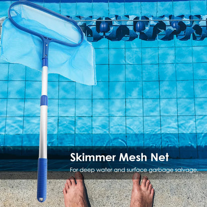 Professional Leaf Rake Deep Bag Swimming Pool Cleaning Nets Spa Rubbish Skimmer Pool Net Pool Cleaning Net Piscina Accessories