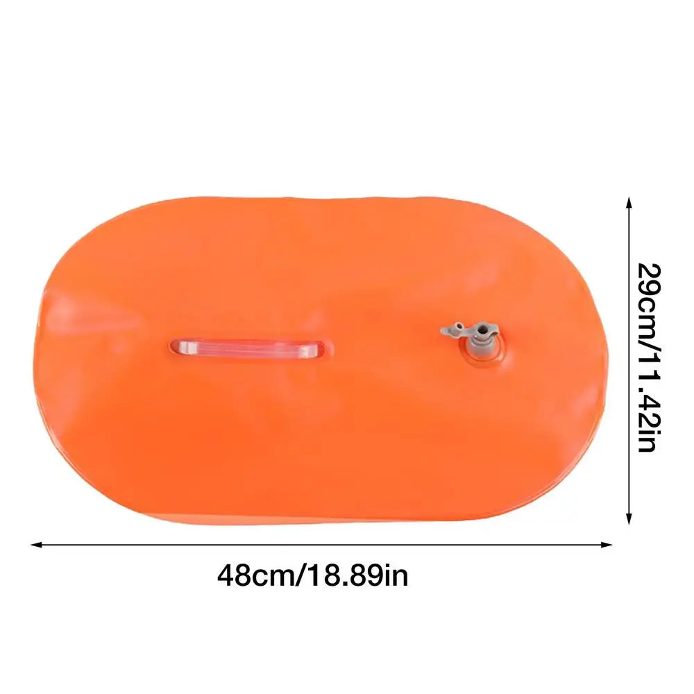 Swimming Buoy Open Water Double Airbog Safety Swim Buoy Tow Float For Open Water Swimmers & Triathletes Training Equipment