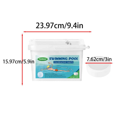 3 Inch 40Lbs Pool Chlorine Tablets - Stabilized Chlorine Tablets for Hot Tubs,Swimming Pools and Spas - Slow Dissolving - Indivi