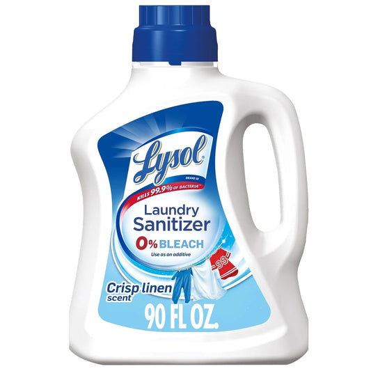 Laundry Sanitizer Additive kills 99 9% bacteria odor eliminator bleach free laundry detergent crisp linen scent safe all fabrics