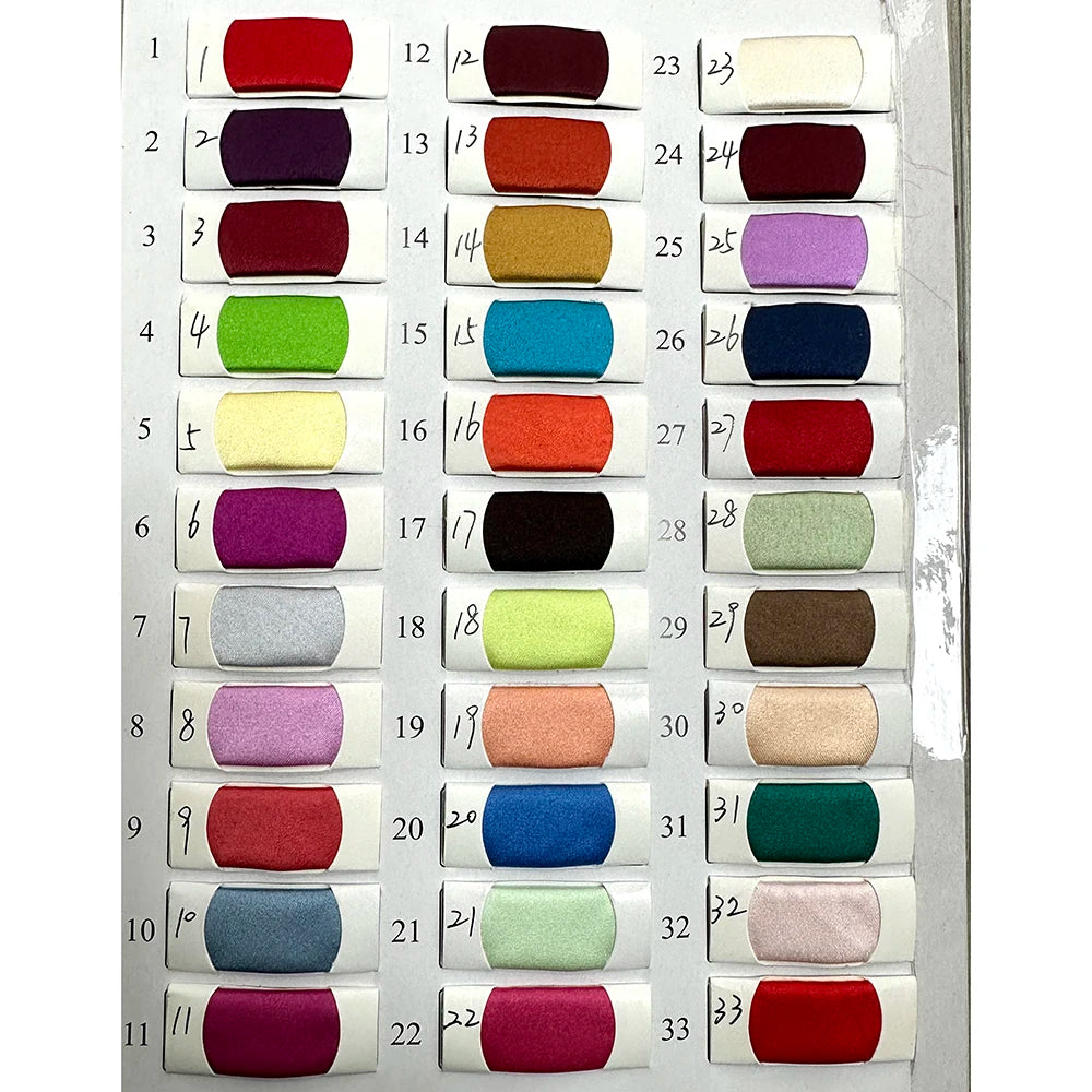 Color swatches of various fabric samples showcasing a range of vibrant hues for design selection.