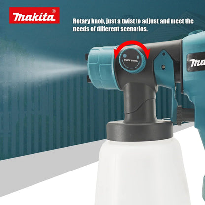 Makita 800ML Electric Spray Gun High Power Tools Paint Sprayer Auto Household Electric Spray Gun For Auto And Household Use