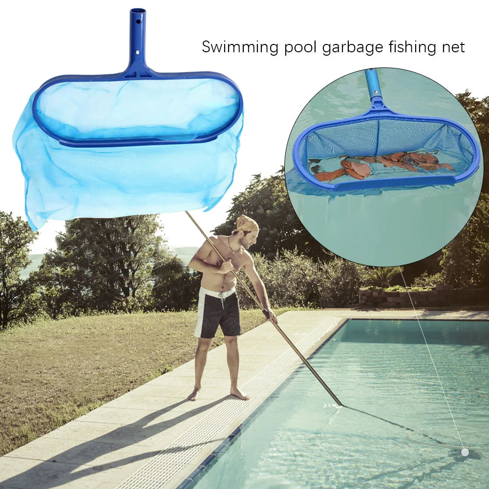 Professional Leaf Rake Deep Bag Swimming Pool Cleaning Nets Spa Rubbish Skimmer Pool Net Pool Cleaning Net Piscina Accessories
