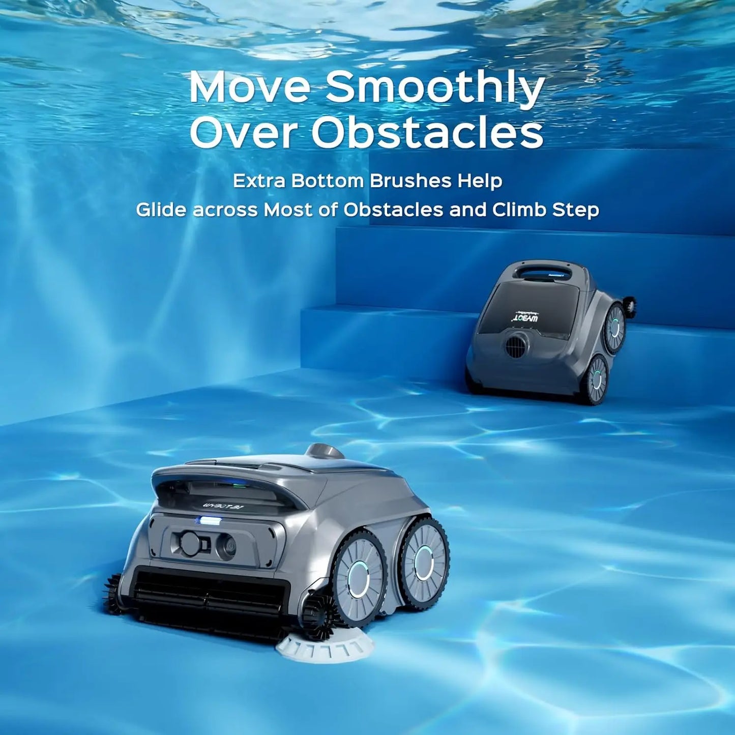 2026 New B1 Robotic Pool Cleaner Floor and Wall Cleaning 120min Runtime Cordless Pool Vacuum for Inground Above Ground Pools