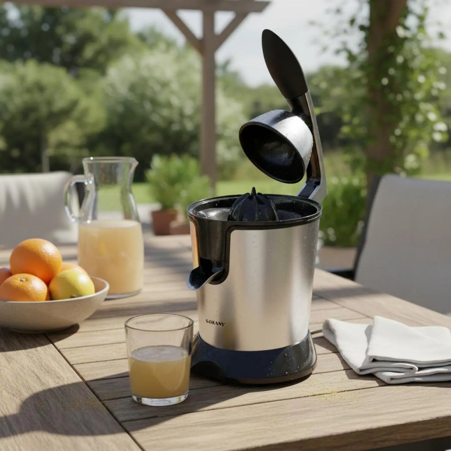 Electric Fruit Juicer Easy to Use Fruit Juicer Machine Lemon Press Extractor Comfortable Handle Kitchen Appliance