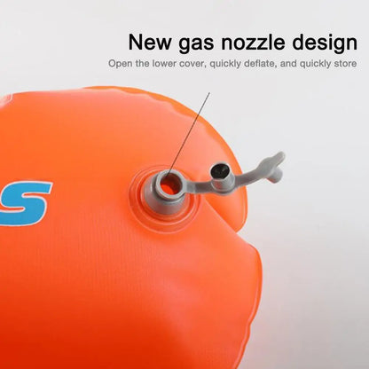 Swimming Buoy Open Water Double Airbog Safety Swim Buoy Tow Float For Open Water Swimmers & Triathletes Training Equipment