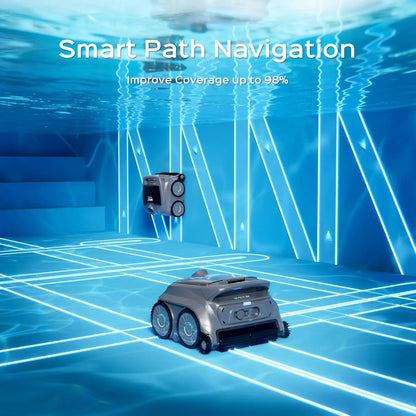 2026 New B1 Robotic Pool Cleaner Floor and Wall Cleaning 120min Runtime Cordless Pool Vacuum for Inground Above Ground Pools