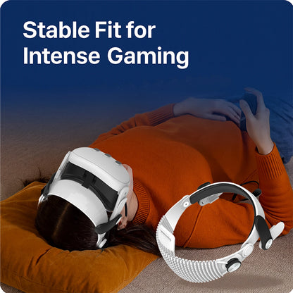 VR Headset Accessories Strap Fit for Meta Quest 3S/Quest 3 VR Head Strap Enhanced Support and Reduce Facial