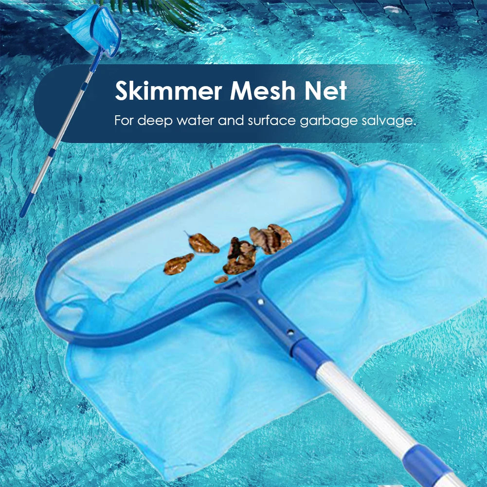 Professional Leaf Rake Deep Bag Swimming Pool Cleaning Nets Spa Rubbish Skimmer Pool Net Pool Cleaning Net Piscina Accessories