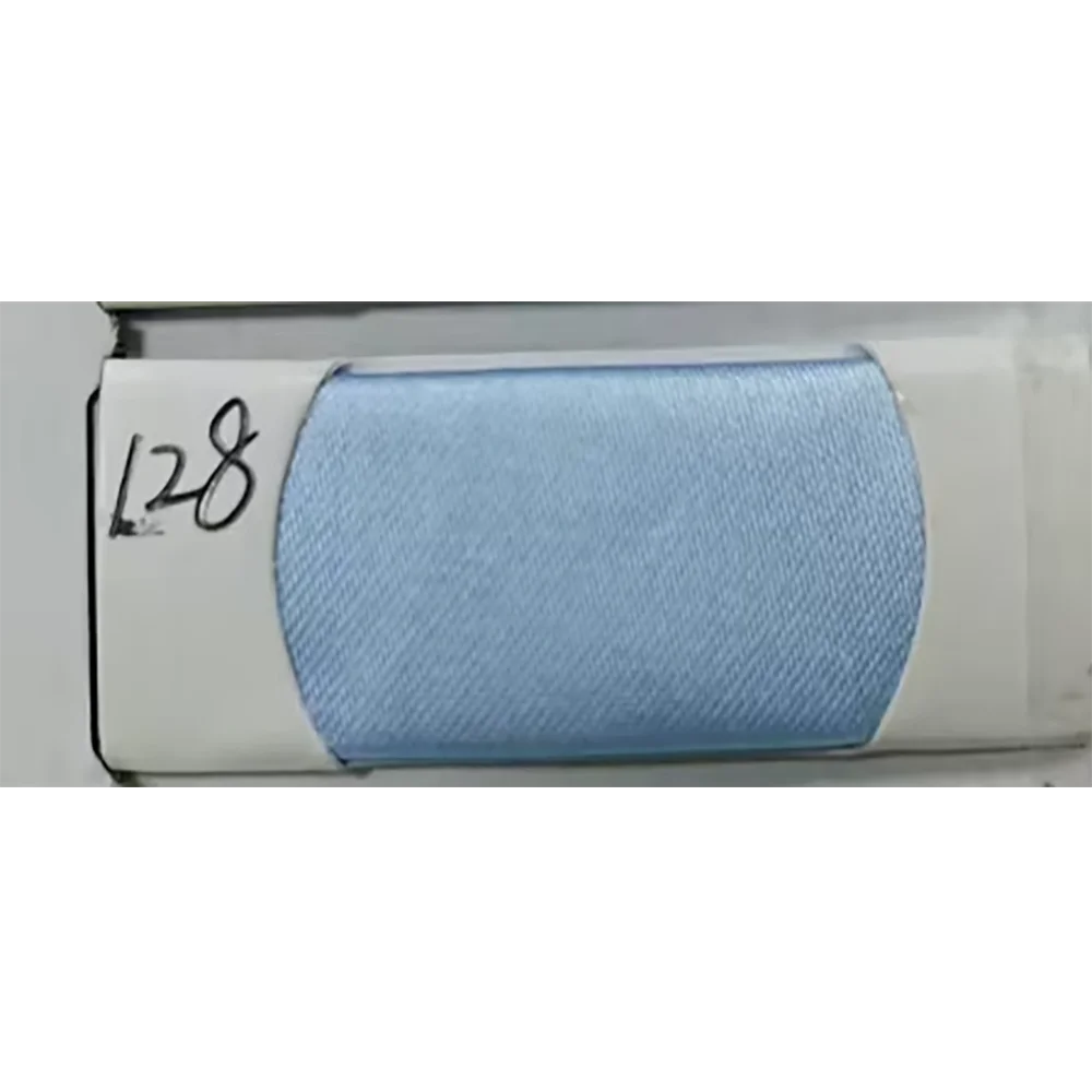 Light blue sewing thread L28 on spool for crafting and tailoring projects.