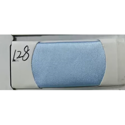 Light blue sewing thread L28 on spool for crafting and tailoring projects.
