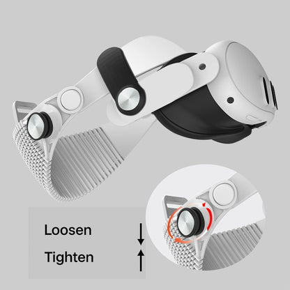 VR Headset Accessories Strap Fit for Meta Quest 3S/Quest 3 VR Head Strap Enhanced Support and Reduce Facial