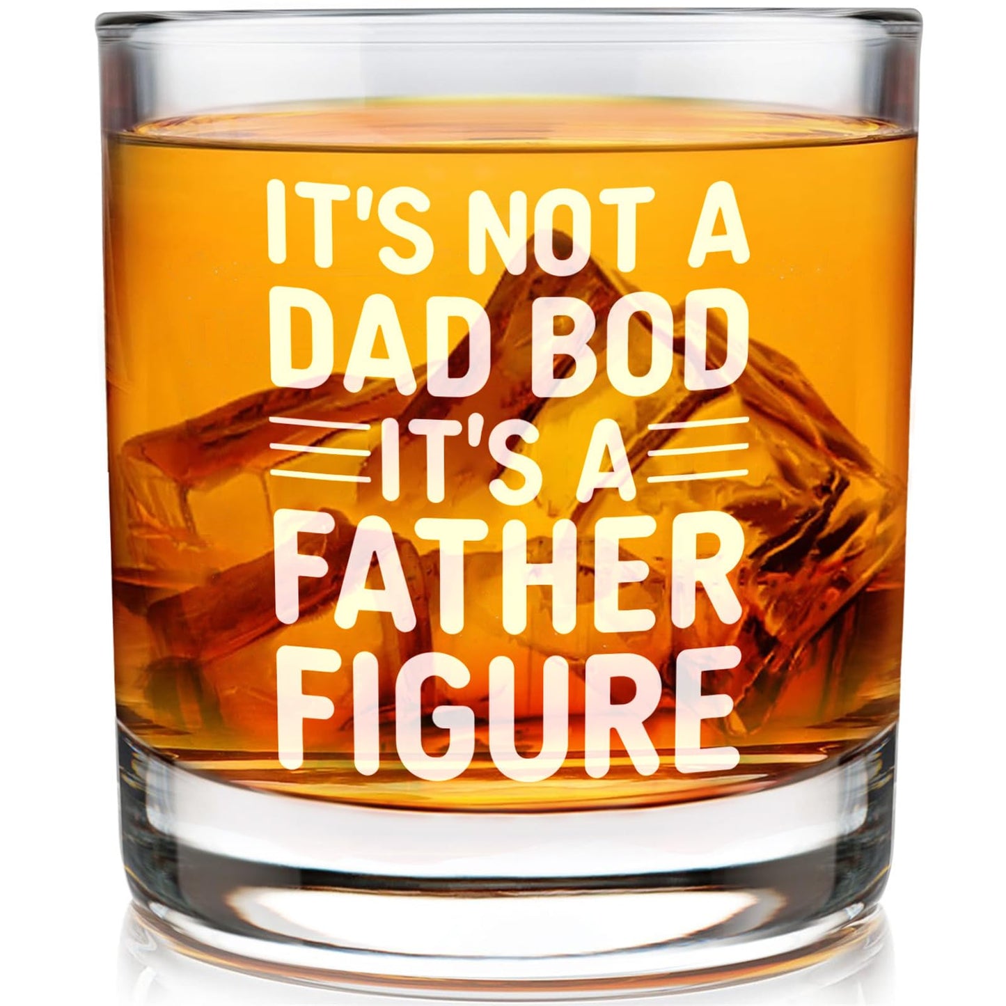 Dad Whisky Glass Birthday Gifts for Dad from Daughter Its A Father Fiugre 11Oz Whisky Glass Christmas Fathers Day Present Idea for Dad Who Wants Nothing Drinking Wine Glass for Dad from Son