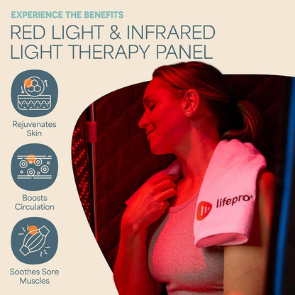 LifePro Portable Infrared Sauna For Home Steam & Redlight